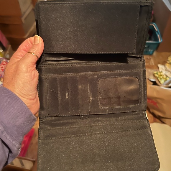 Giraffe print wallet check book holder with Bling - Picture 4 of 4